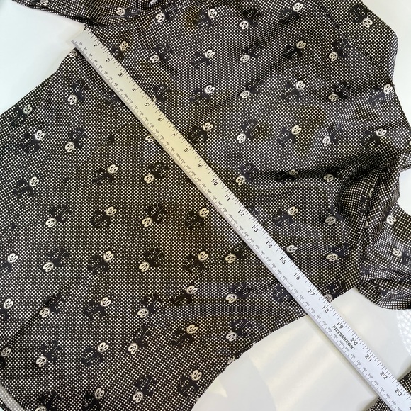 NWT Iceberg Felix Cat Button-Up Silk Blouse Top 42 - Picture 9 of 12